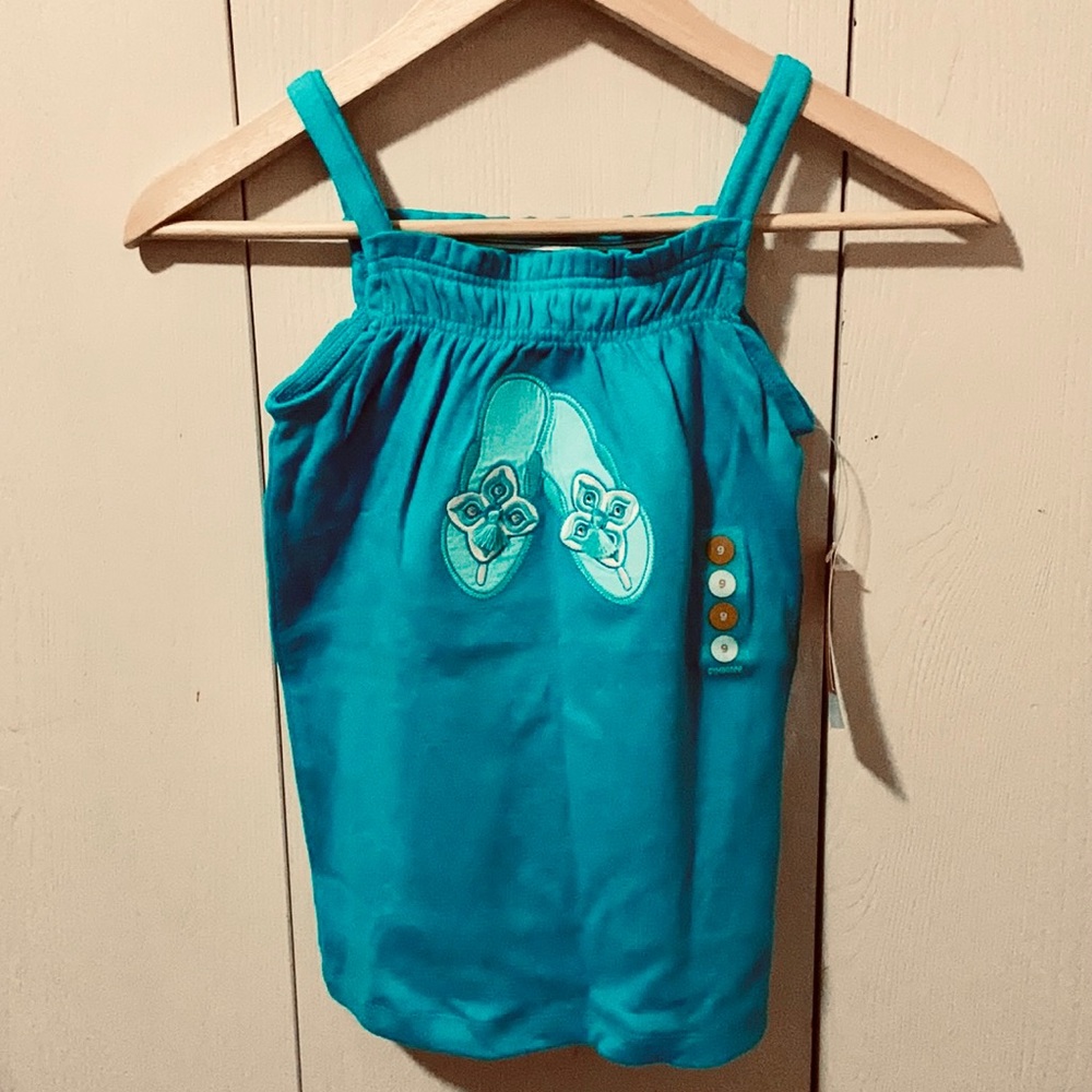 Gymboree Aqua Summer Teal Sandals Tank Top